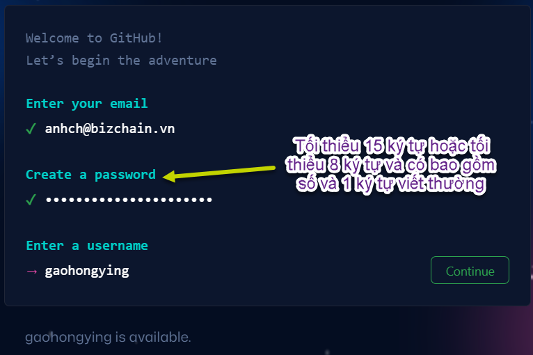 Đăng ký tài khoản GitHub 1